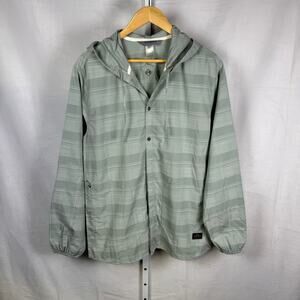 Kathmandu Long Sleeve Full Button Front Hooded Jacket Men's Size Medium